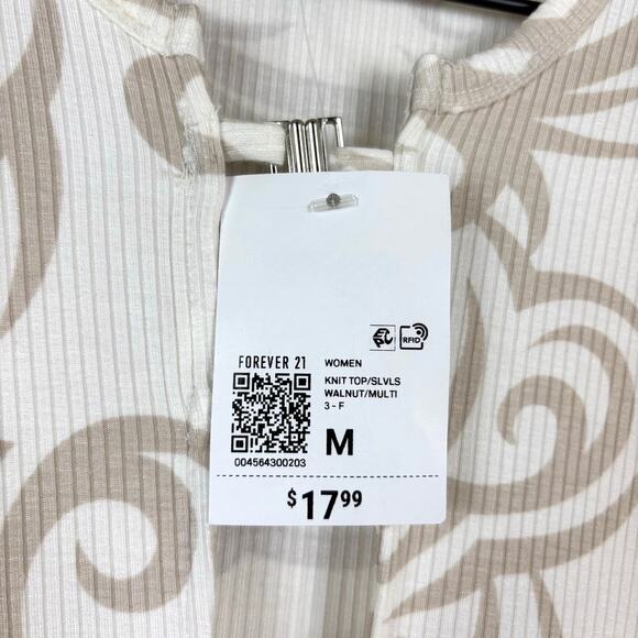 NWT Forever 21 Knit Top Tank Top Size Medium in Multi Walnut - Picture 4 of 5